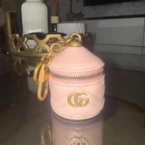 Gucci Marmont Leather Bag Charm Keychain